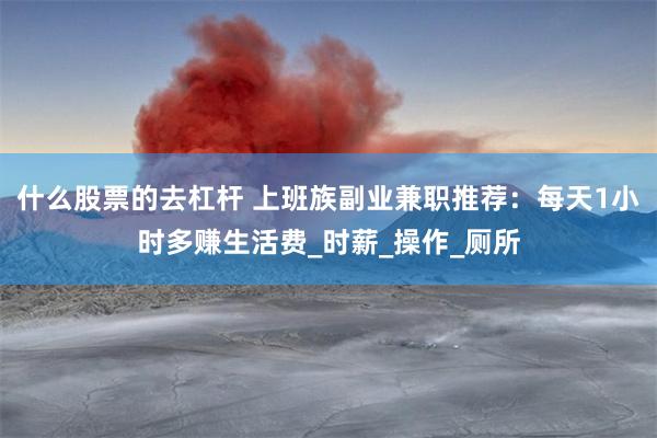 什么股票的去杠杆 上班族副业兼职推荐：每天1小时多赚生活费_时薪_操作_厕所
