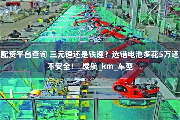 配资平台查询 三元锂还是铁锂？选错电池多花5万还不安全！_续航_km_车型
