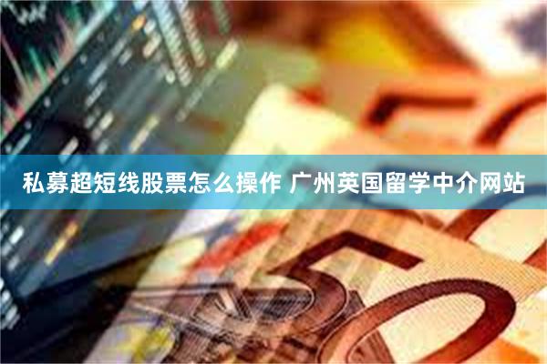 私募超短线股票怎么操作 广州英国留学中介网站