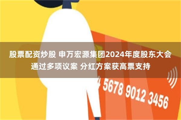 股票配资炒股 申万宏源集团2024年度股东大会通过多项议案 分红方案获高票支持