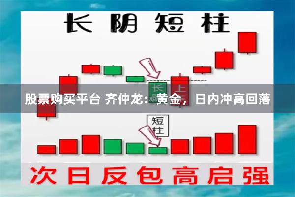 股票购买平台 齐仲龙：黄金，日内冲高回落