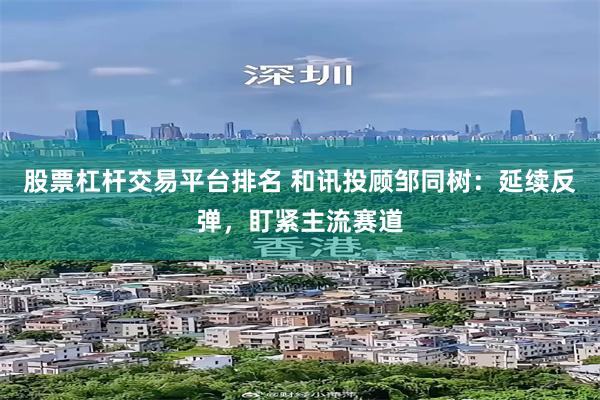股票杠杆交易平台排名 和讯投顾邹同树：延续反弹，盯紧主流赛道
