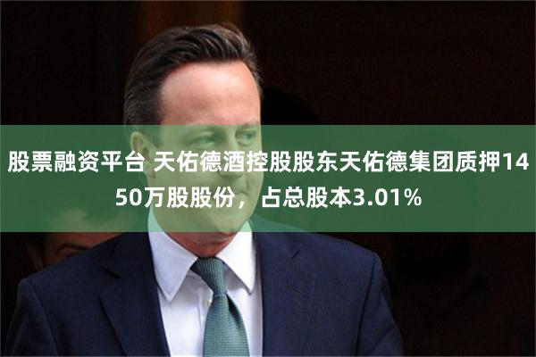 股票融资平台 天佑德酒控股股东天佑德集团质押1450万股股份，占总股本3.01%