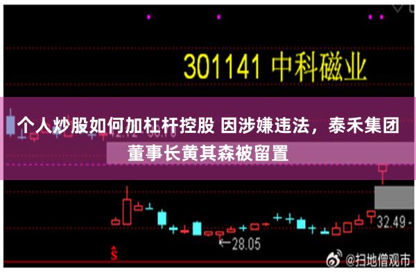 个人炒股如何加杠杆控股 因涉嫌违法，泰禾集团董事长黄其森被留置