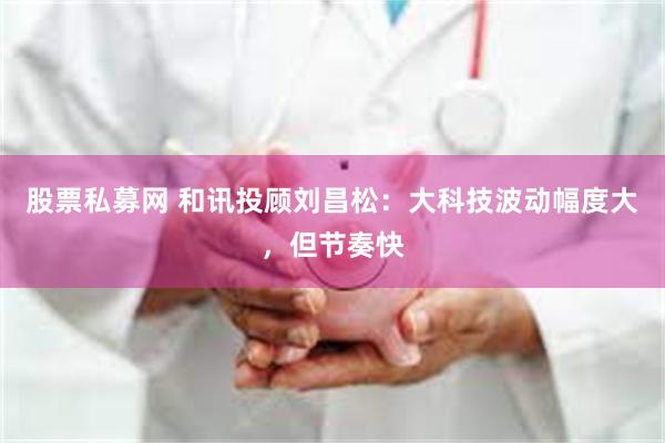 股票私募网 和讯投顾刘昌松:大科技波动幅度大,但节奏快