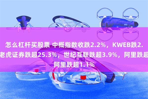 怎么杠杆买股票 中概指数收跌2.2%，KWEB跌2.6%，老虎证券跌超25.3%，世纪互联跌超3.9%，阿里跌超1.1%