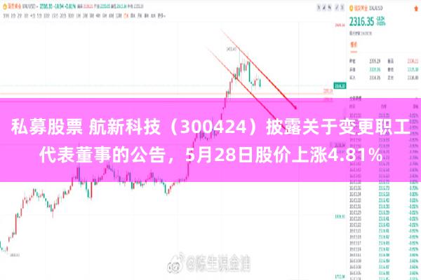 私募股票 航新科技（300424）披露关于变更职工代表董事的公告，5月28日股价上涨4.81%