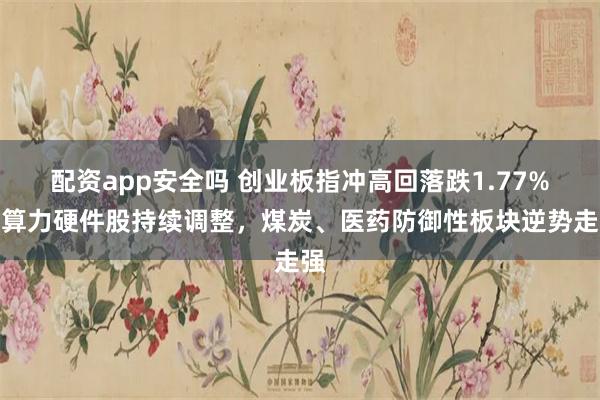 配资app安全吗 创业板指冲高回落跌1.77%，算力硬件股持续调整，煤炭、医药防御性板块逆势走强