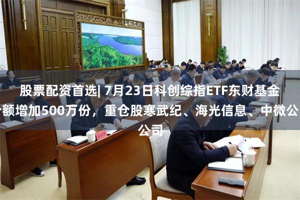 股票配资首选| 7月23日科创综指ETF东财基金份额增加500万份，重仓股寒武纪、海光信息、中微公司