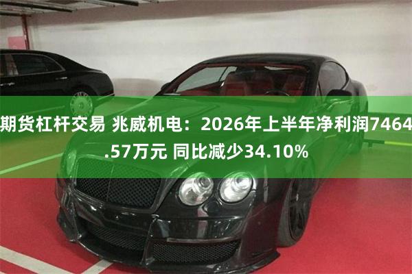 期货杠杆交易 兆威机电：2026年上半年净利润7464.57万元 同比减少34.10%