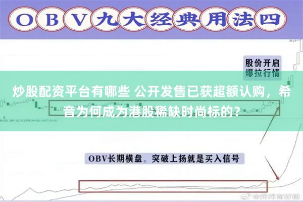 炒股配资平台有哪些 公开发售已获超额认购，希音为何成为港股稀缺时尚标的？